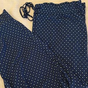 NWT State of Play Blue & mint green Geometric Patterned pajamas pants joggers 3X